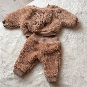 Cat & Jack Brown Teddy Bear Kids Matching Set